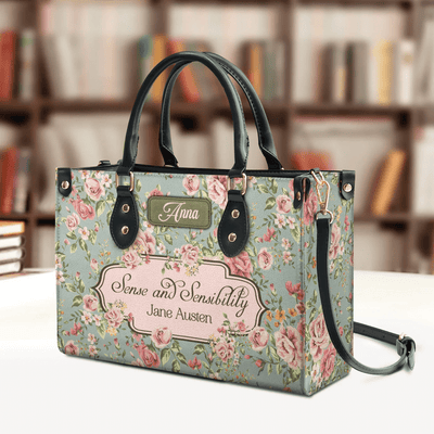 Personalized Handbags in Jane Austen Style, Pride and Prejudice, Libro Handbags Customization