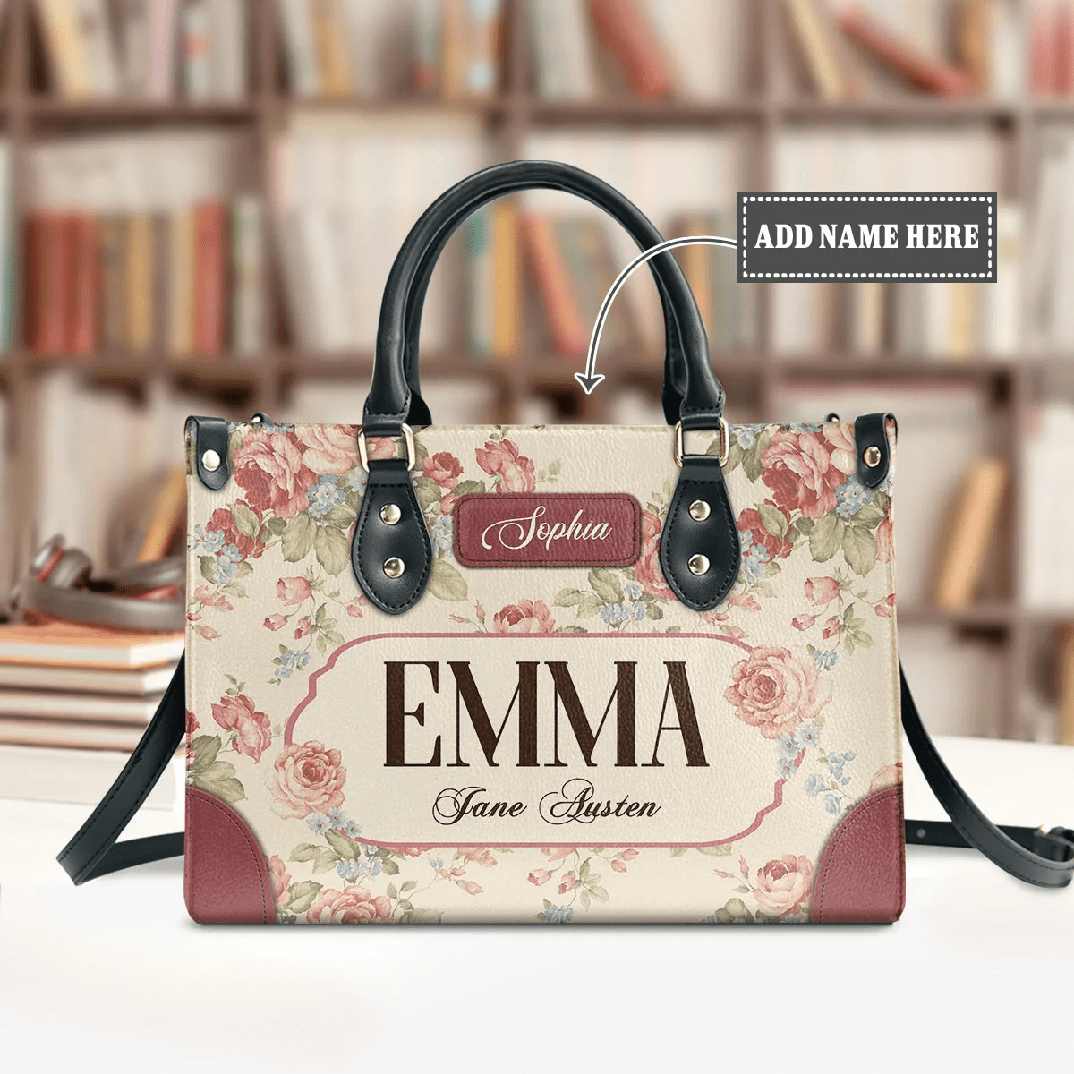 Personalized Handbags in Jane Austen Style, The Perfect Leather Bag Gift for Women | Libro Handbags Customization