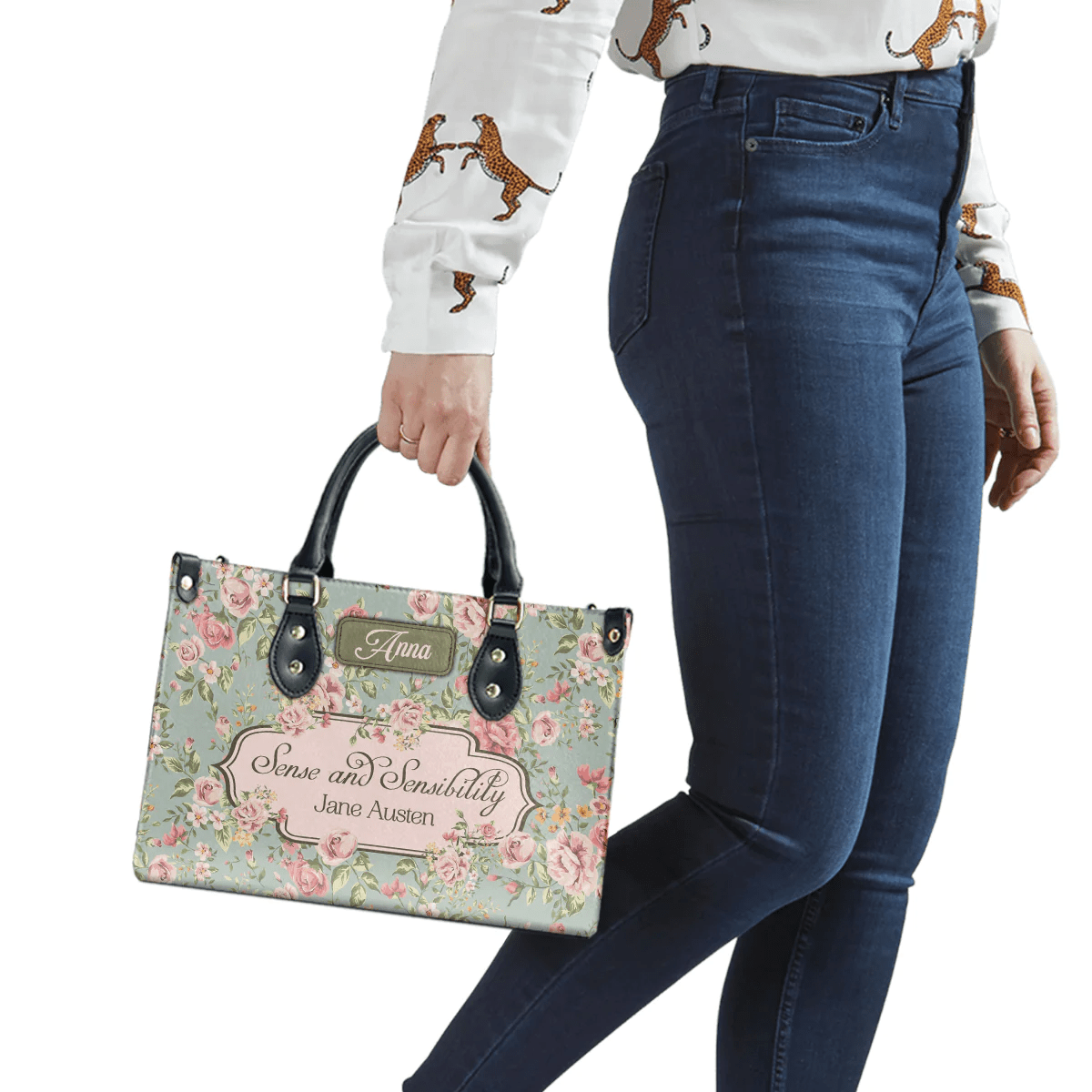 Personalized Handbags in Jane Austen Style, Pride and Prejudice, Libro Handbags Customization