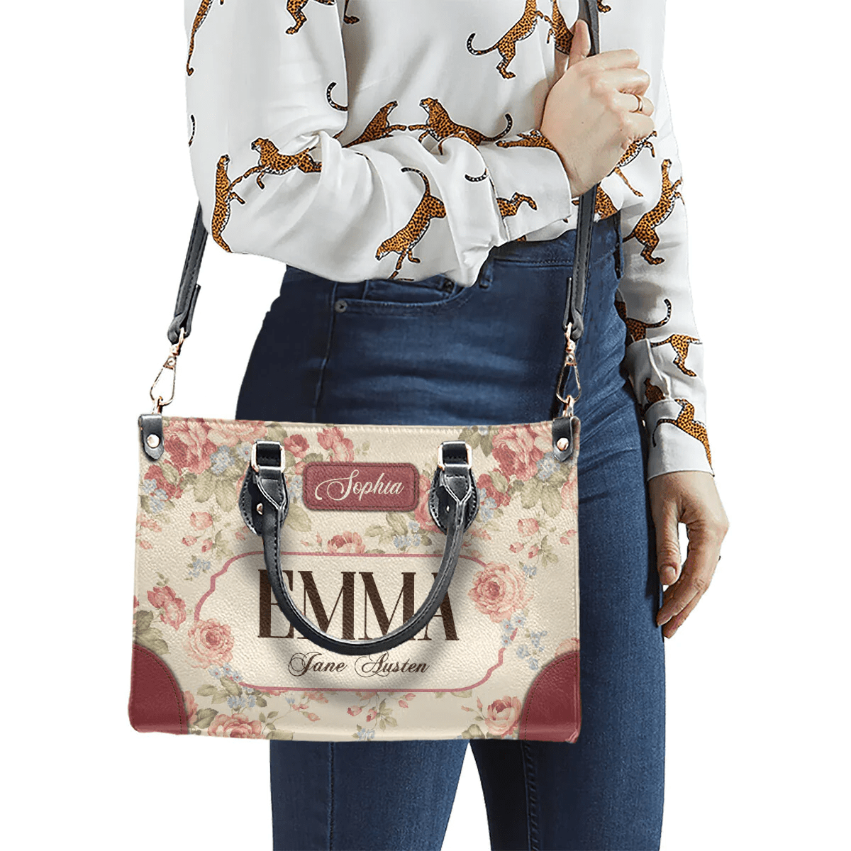 Personalized Handbags in Jane Austen Style, The Perfect Leather Bag Gift for Women | Libro Handbags Customization