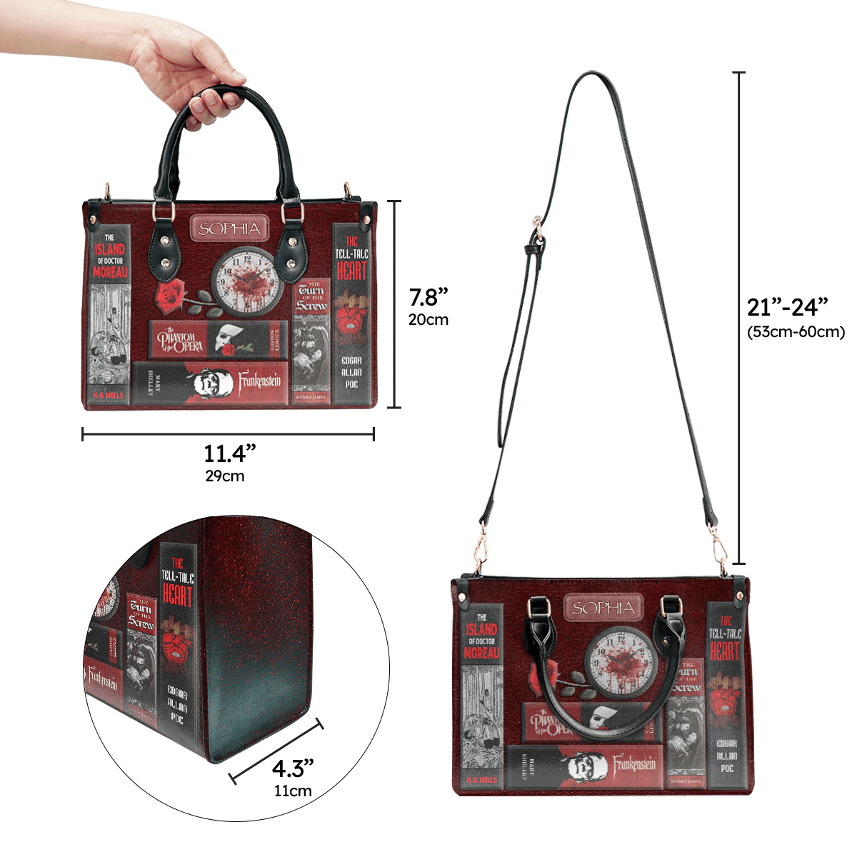 CustomHandbags for Women, Horror, Shoulder Bag, Shopping Bag, and Leather Handbag