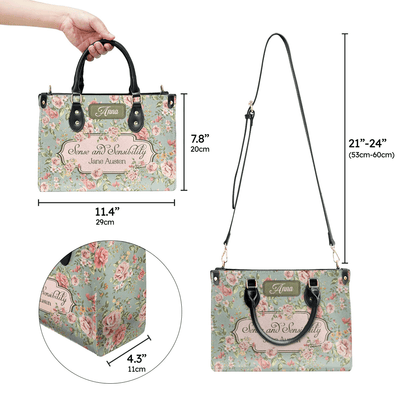 Personalized Handbags in Jane Austen Style, Pride and Prejudice, Libro Handbags Customization