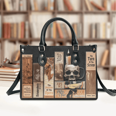 Custom Libro Handbags, Horror-inspired Libro Handbag, Custom Libro Handbags for Women