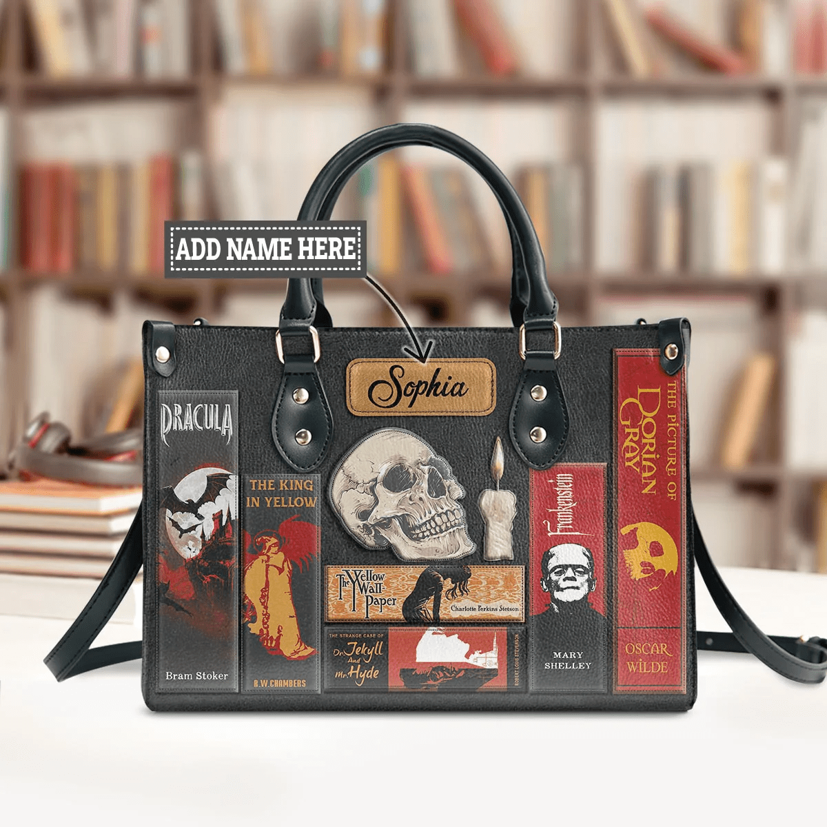 Custom Libro Handbags,Horror-inspired Libro Handbag , Personalized Handbags for Women