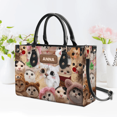 Custom Libro Handbag, Pesonalized your cat on Libro Bag, Leather Handbag for Women