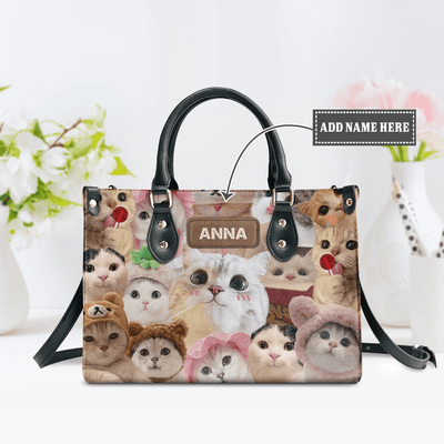 Custom Libro Handbag, Pesonalized your cat on Libro Bag, Leather Handbag for Women