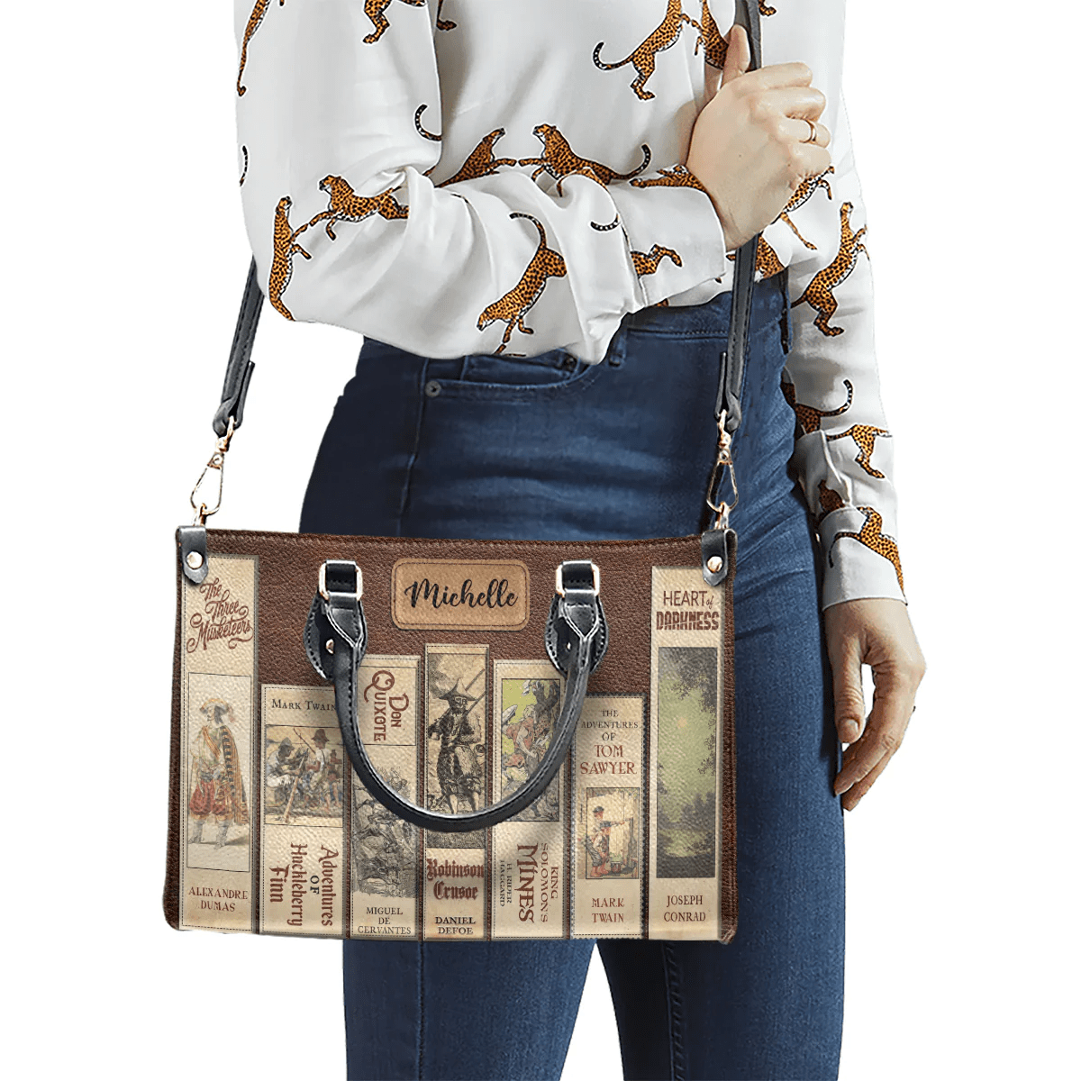 Personalized Handbags for Adventure Book Lovers, The Perfect Leather Bag Gift, Leather Bags
