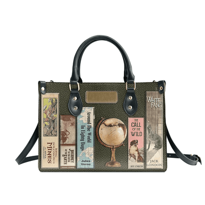 Personalized Handbags for Adventure Books Lovers, Custom Libro Handbags, The Leather Bag For Women