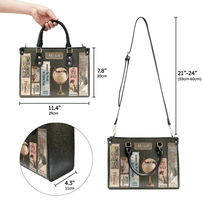Personalized Handbags for Adventure Books Lovers, Custom Libro Handbags, The Leather Bag For Women