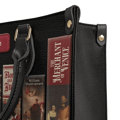 Custom Libro Handbags, Unique Shakespearean Customization, Personalized Gifts for the Ultimate Shakespeare Lover