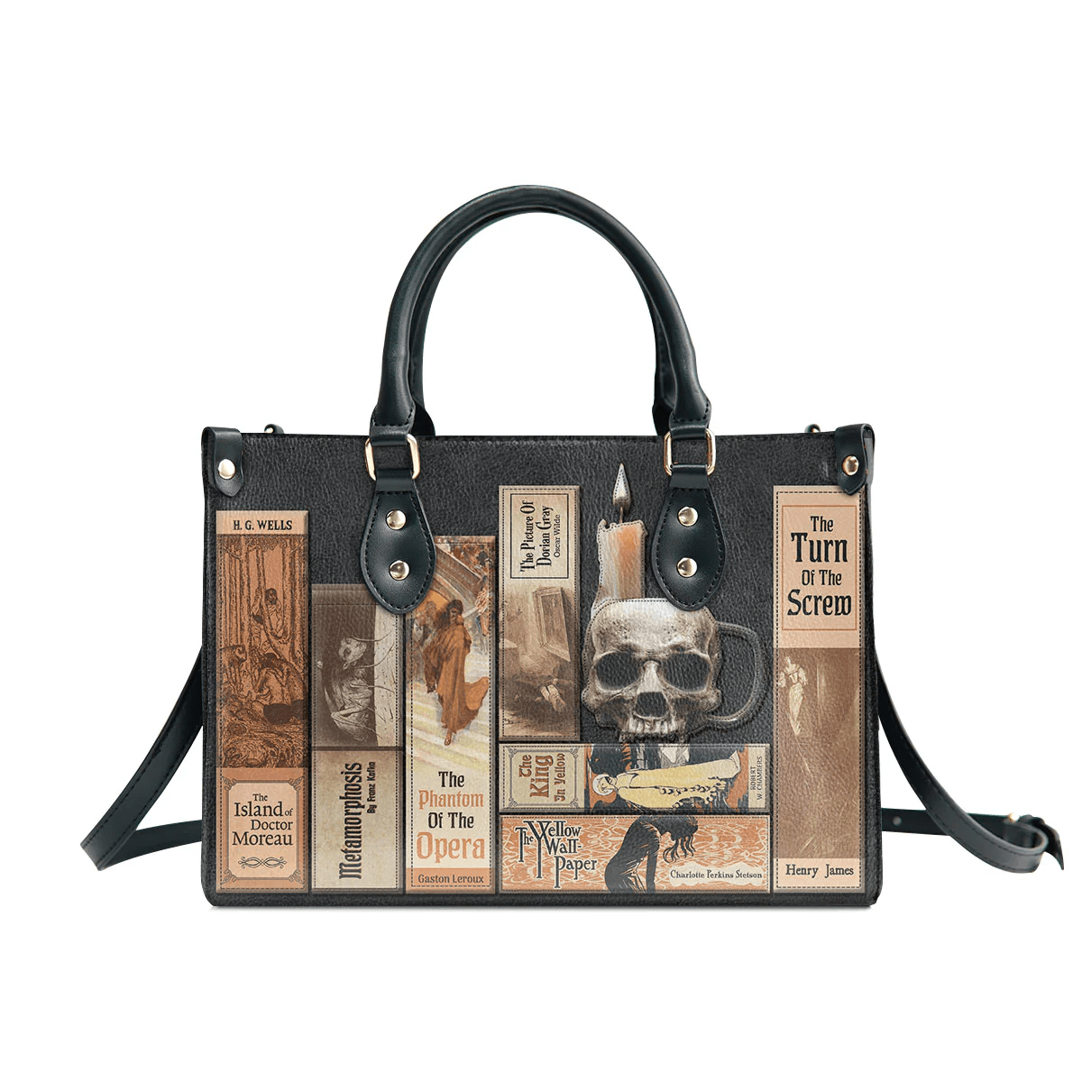 Custom Libro Handbags, Horror-inspired Libro Handbag, Custom Libro Handbags for Women