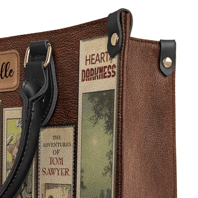 Personalized Handbags for Adventure Book Lovers, The Perfect Leather Bag Gift, Leather Bags
