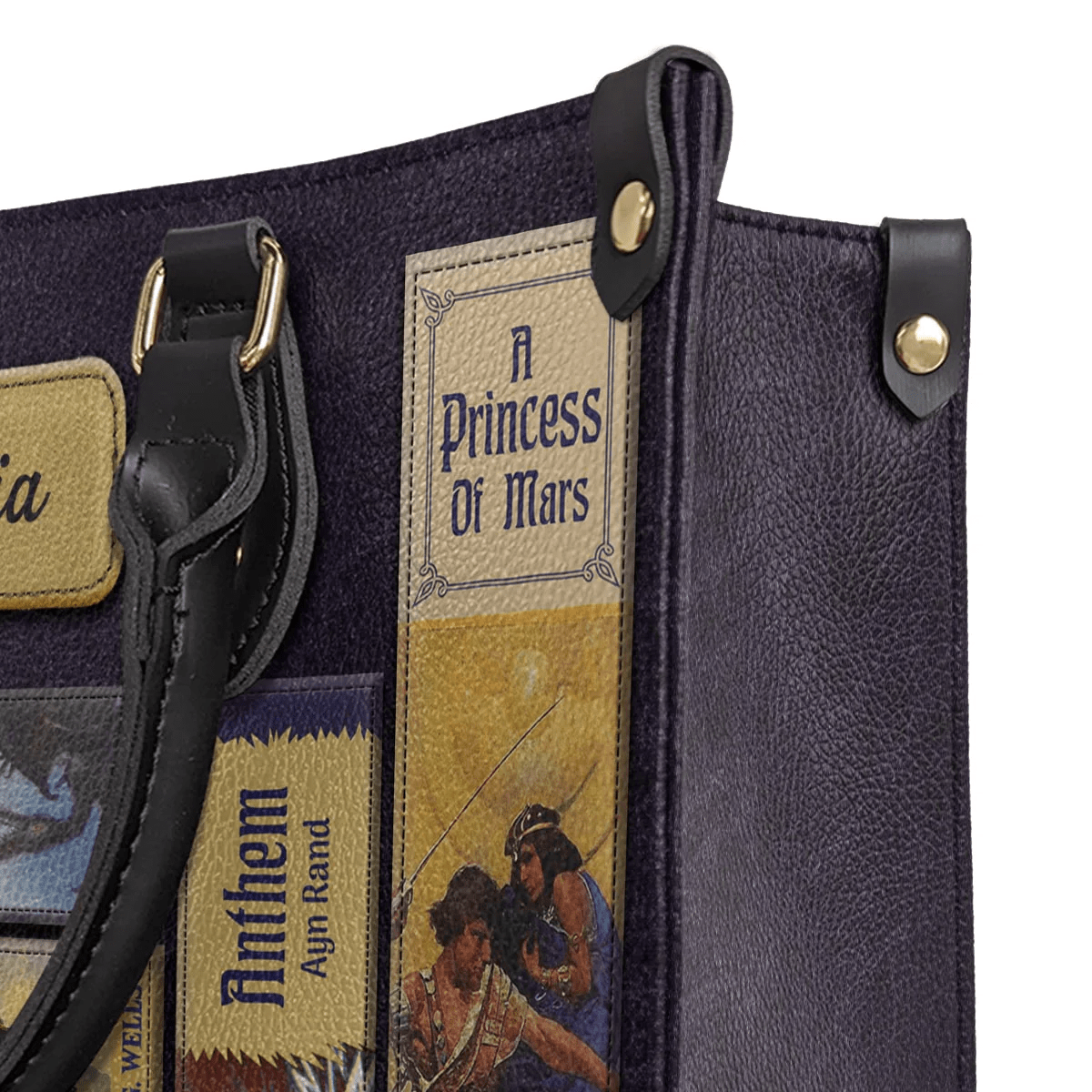 Custom Handbag , Personalized Libro Handbags, The Perfect Gift for Sci-Fi Lovers, Leather Handbag