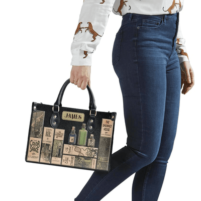 Custom Libro Handbags, Personalized Handbags for Horror | Lovecraft, The Perfect Leather Bag Gift for Women
