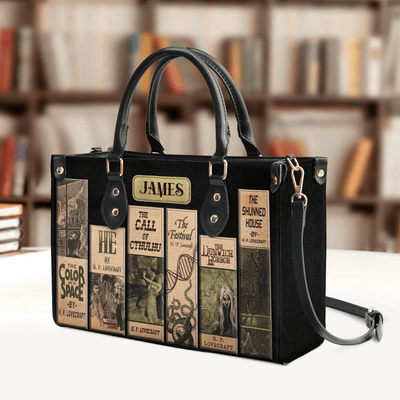 Custom Libro Handbags: Horror-inspired Libro Handbag for Lovecraft Enthusiasts, Personalized Handbags Gift
