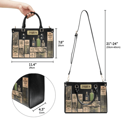 Custom Libro Handbags, Personalized Handbags for Horror | Lovecraft, The Perfect Leather Bag Gift for Women
