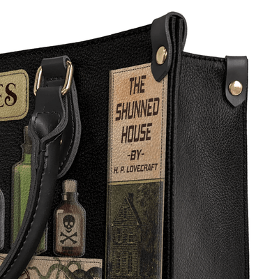 Custom Libro Handbags, Personalized Handbags for Horror | Lovecraft, The Perfect Leather Bag Gift for Women