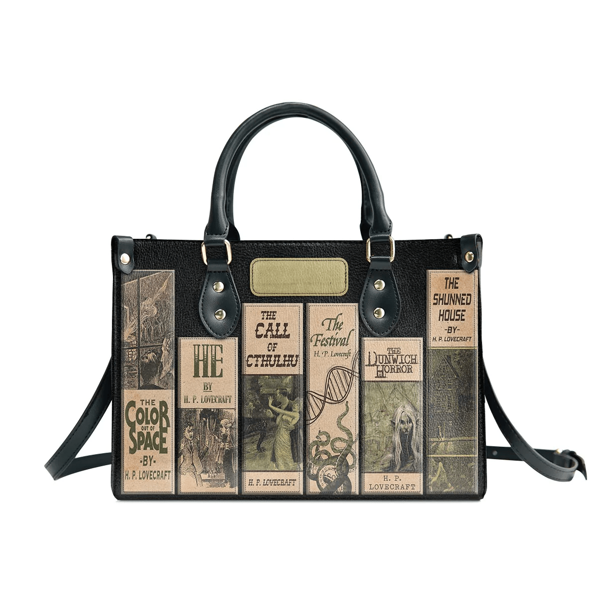 Custom Libro Handbags: Horror-inspired Libro Handbag for Lovecraft Enthusiasts, Personalized Handbags Gift