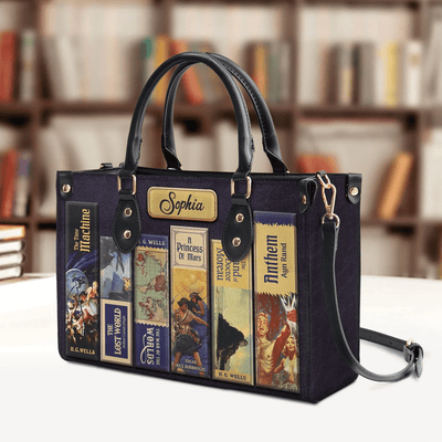Personalized Handbags, Leather Bags, Custom Handbags Libro, The Perfect Gift for Women Sci-Fi Lovers