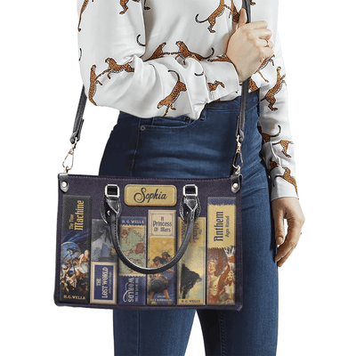 Personalized Handbags, Leather Bags, Custom Handbags Libro, The Perfect Gift for Women Sci-Fi Lovers