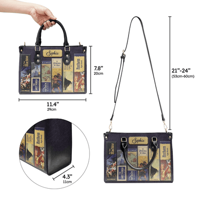 Personalized Handbags, Leather Bags, Custom Handbags Libro, The Perfect Gift for Women Sci-Fi Lovers