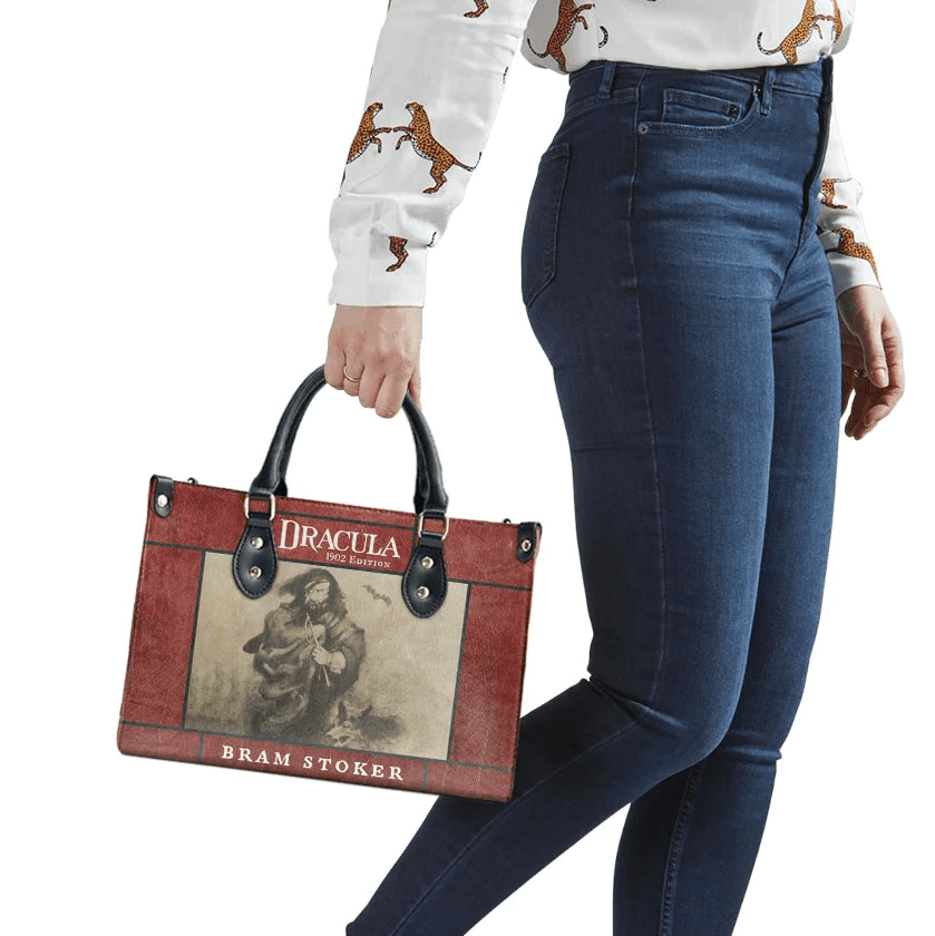 Custom Libro Handbags: Personalized Leather Bag Gift Inspired by Bram Stoker, Leather Bag Gift