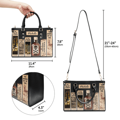 Personalized Libro Handbag, Lovecraft, Woman Shoulder Bag, Shopping Bag, Leather Handbag