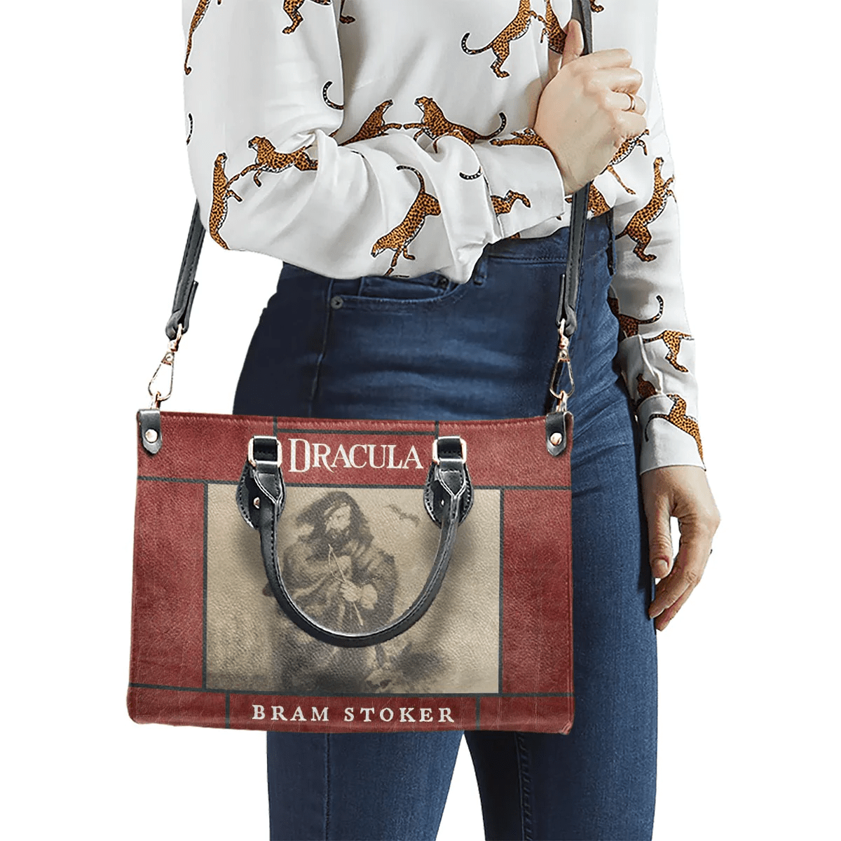 Custom Libro Handbags: Personalized Leather Bag Gift Inspired by Bram Stoker, Leather Bag Gift
