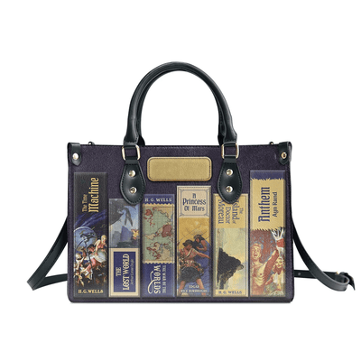 Personalized Handbags, Leather Bags, Custom Handbags Libro, The Perfect Gift for Women Sci-Fi Lovers