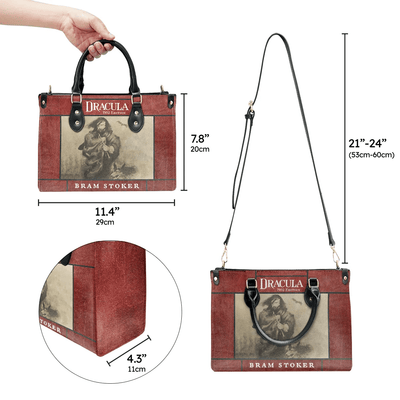 Custom Libro Handbags: Personalized Leather Bag Gift Inspired by Bram Stoker, Leather Bag Gift