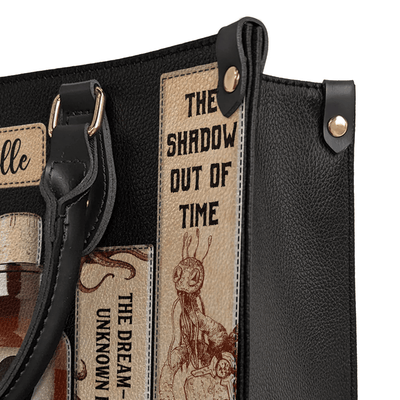 Personalized Libro Handbag, Lovecraft, Woman Shoulder Bag, Shopping Bag, Leather Handbag