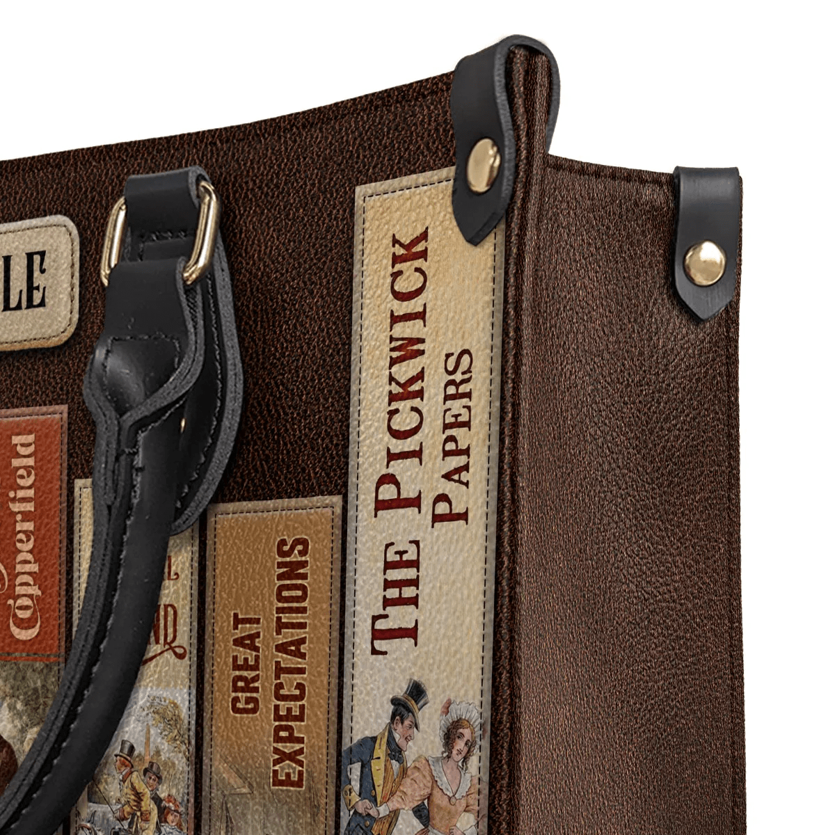 Custom Libro Handbags, Personalized Handbags, Best Leather Bag Gift For Adventure Books Lovere
