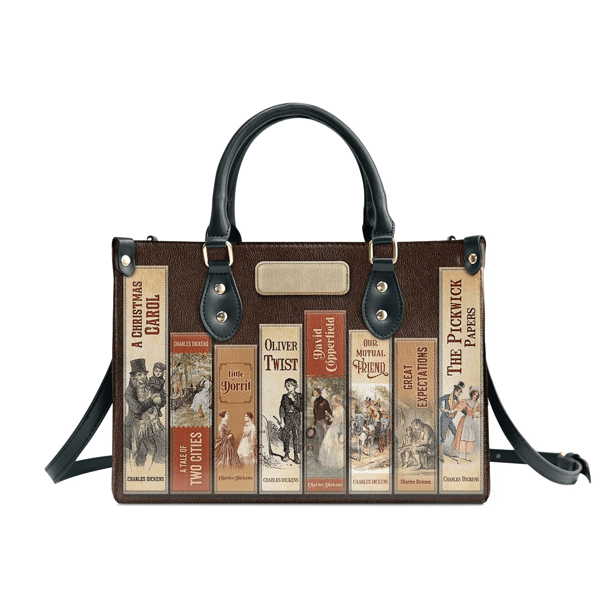Custom Libro Handbags, Personalized Handbags, Best Leather Bag Gift For Adventure Books Lovere