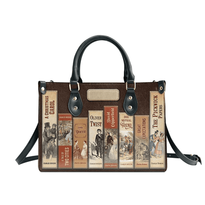 Custom Libro Handbags, Personalized Handbags, Best Leather Bag Gift For Adventure Books Lovere