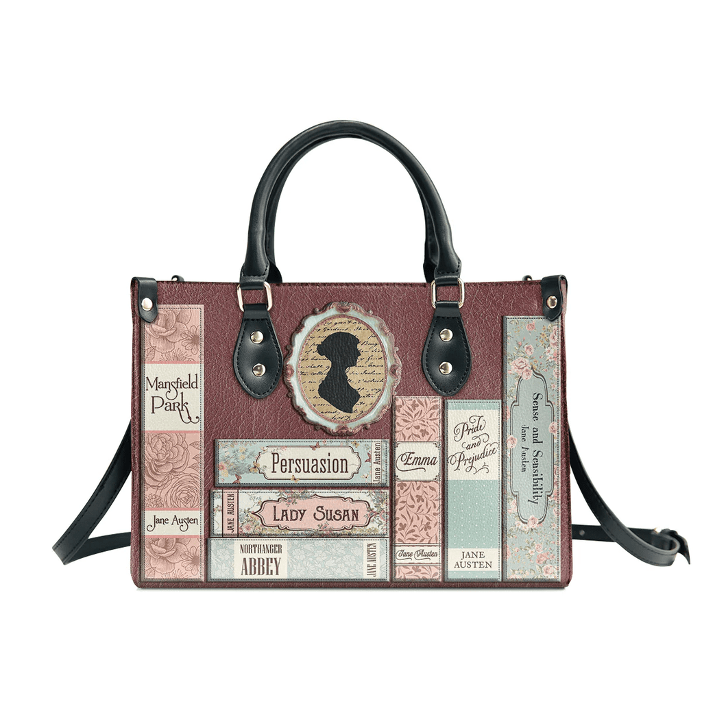 Personalized Handbags in Jane Austen Style: Pride and Prejudice Inspired - The Perfect Leather Bag Gift for Women