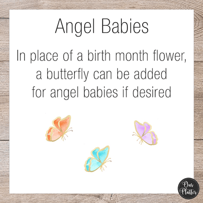 Personalized Birth Month Flower Family Platter, Custom Mother's Day Gift, Custom Dad Gift, Grandma's Garden, Grandparent Gift from kids