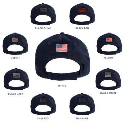🧢🎁 Back Style Unlock ! Free Embroidered American Flag Gift for Embroidery Hat Back!