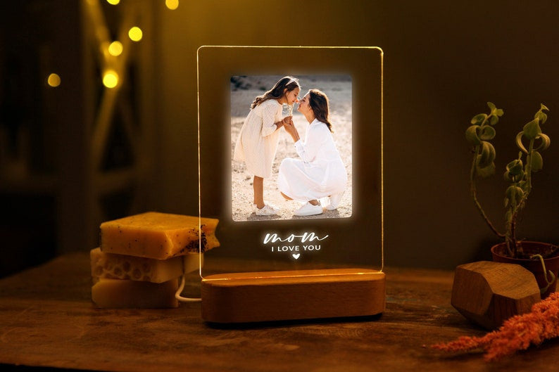 Photo Night Light for Mother's Day Gift - Gift for Mom - Mother Gift - Best Mom Ever - First Mothers Day - Picture Gift Ideas - Mommy Gifts