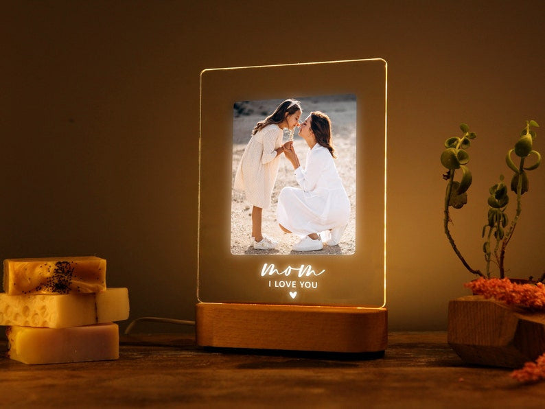 Photo Night Light for Mother's Day Gift - Gift for Mom - Mother Gift - Best Mom Ever - First Mothers Day - Picture Gift Ideas - Mommy Gifts
