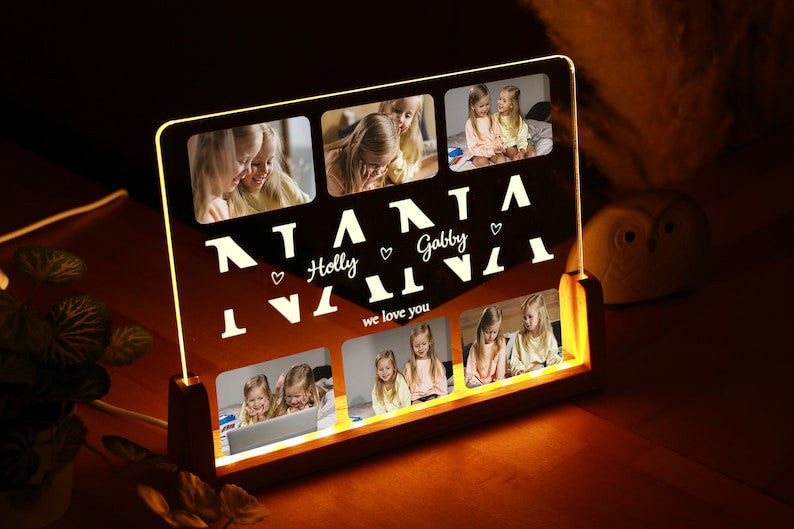 Personalized Photo Night Light - Mother Gifts - Gift for Mom - Mom Gift from Daughter - Mother's Day Gift - Best Mom - Mom Christmas Gift