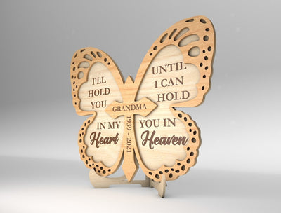 Personalized Grandma Memorial Sign Wood Sign, Gift Idea For Mom, Grandmother In Mother's Day