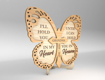 Personalized Grandma Memorial Sign Wood Sign, Gift Idea For Mom, Grandmother In Mother's Day