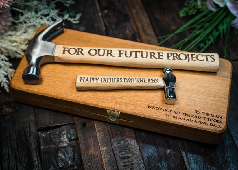 Personalized Father & Child Hammer Gift Set, The Best Gifts for New Dads