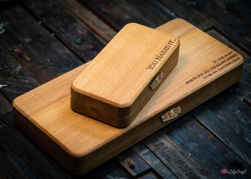 Personalized Mini Hammer in Wooden Gift Box, Pregnancy Announcement Gift