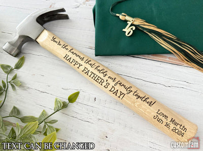Personalized Hammer, Customized Engraved Hammer For Dad, Father's Day Gift Idea