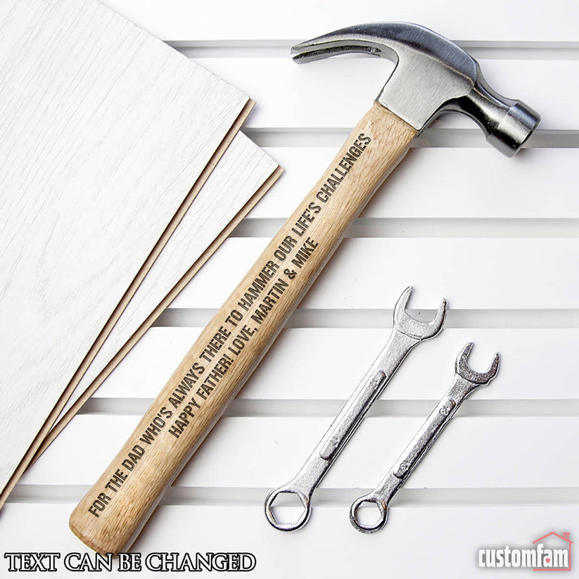 Personalized Engraved Hammer, Gifts For Daddy, Best Dad Ever, Father's Day Gift Idea For Him