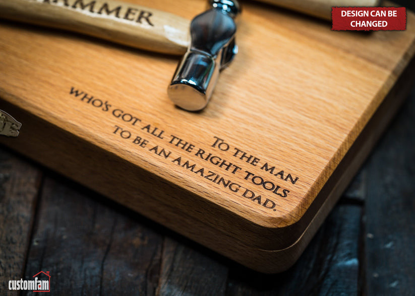 Custom Father & Child Engraved Hammer Gift Set, The Best Gifts for New Dads, Gifts For Dad