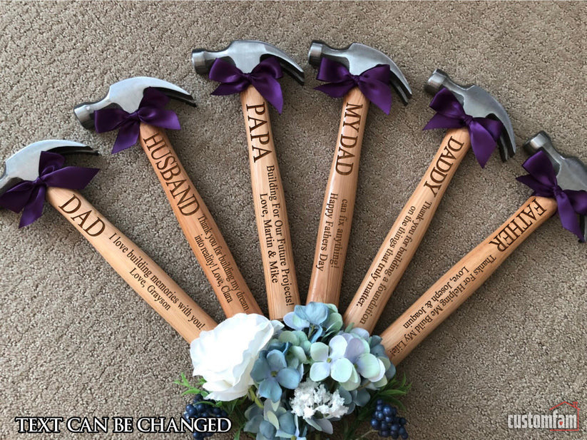 Personalized Engraved Hammer, Gift Idea For Him On Father's Day, Customized Engraved, Father's Day Gift Idea