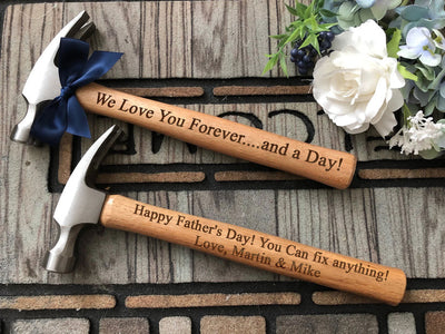 Personalized Engraved Hammer, Gift Idea For Him On Father's Day, Customized Engraved, Father's Day Gift Idea