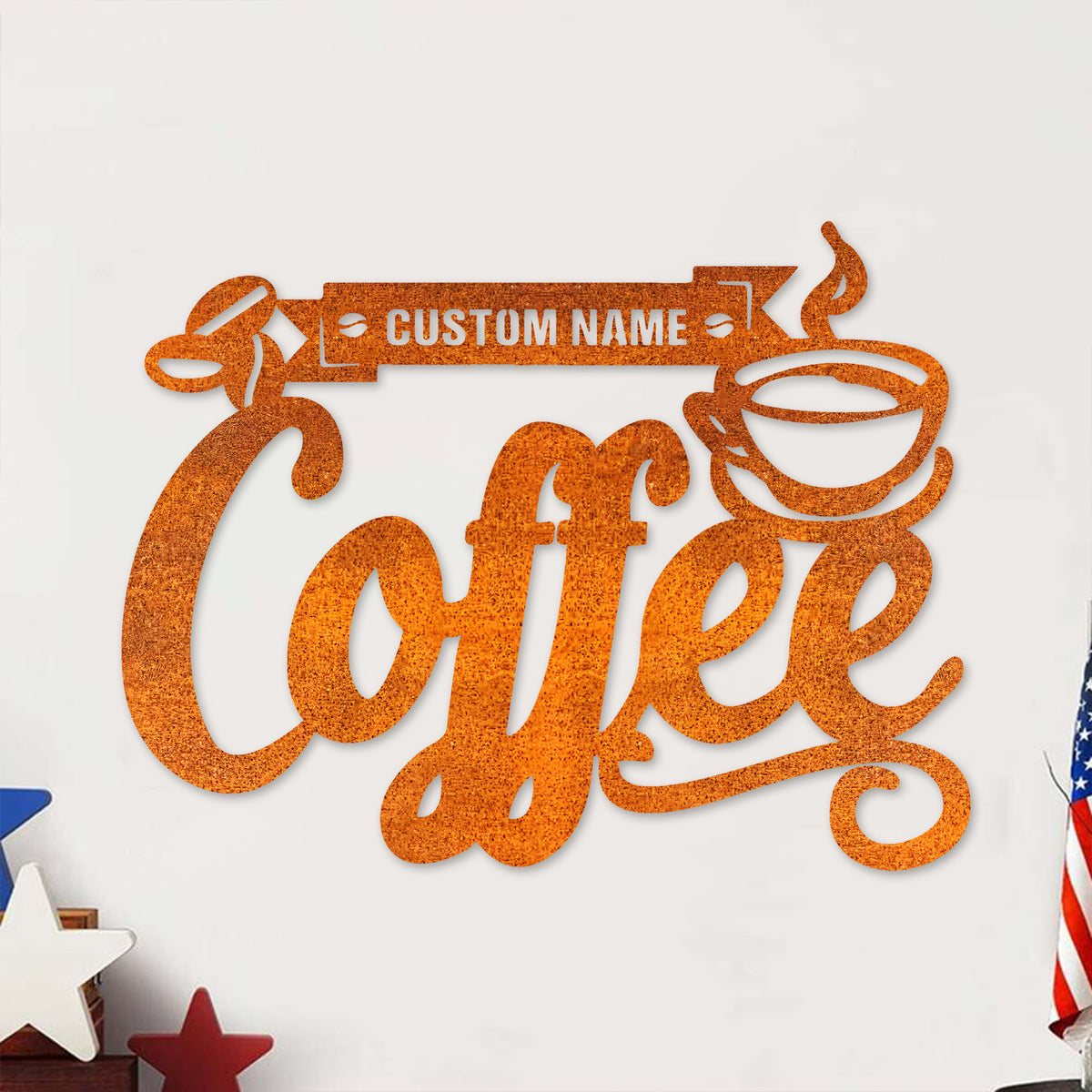 Custom Coffee Metal Sign, Coffee Bar Metal Wall Art, Coffee Sign Decoration For Room, Coffee Bar Sign Housewarming Gift, Coffee Lover Gift